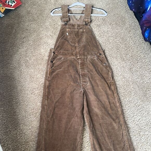 VTG 70’s Corduroy Flared Women’s LEVIS Bib Overalls 29W *SOLD* - Picture 2 of 16